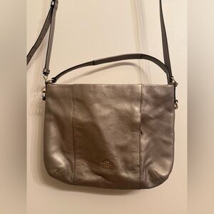 Coach Isabelle Metallic Leather Shoulder Bag
